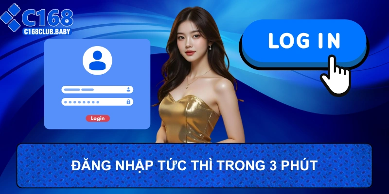 Đăng nhập tức thì trong vòng 3 phút